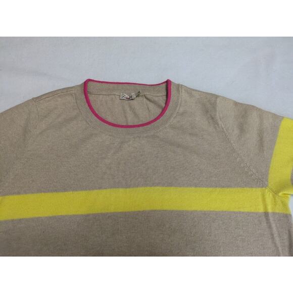 Faherty Sweater Womens Large Ollie Cotton Cashmere Crewneck Long Sleeve Striped - Picture 8 of 11